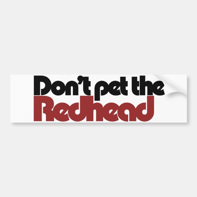 Autocollant De Voiture N'utilisez pas la fonction REDHEAD (Devant)