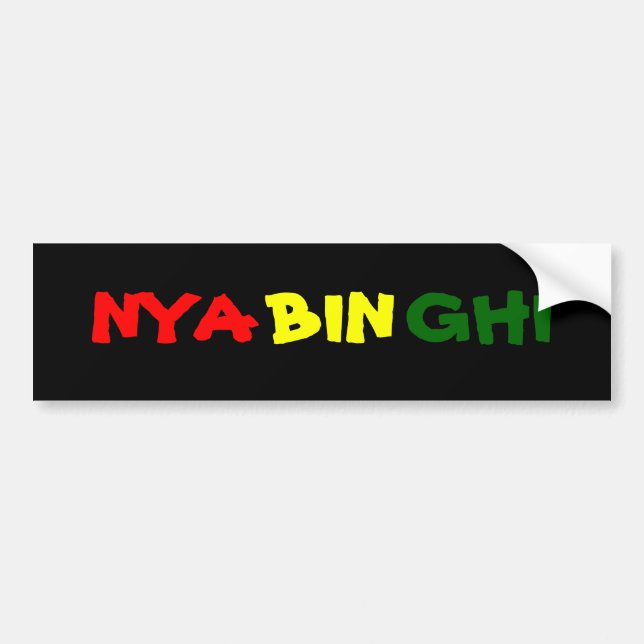 Autocollant De Voiture Nyahbinghi (Devant)