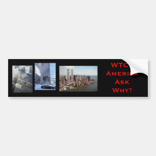 Autocollant De Voiture nyc, wtc7, wtc77, WTC7AmericaAsk pourquoi ?