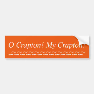 Autocollant De Voiture O Crapton, Mon Sticker De Bumper Crapton