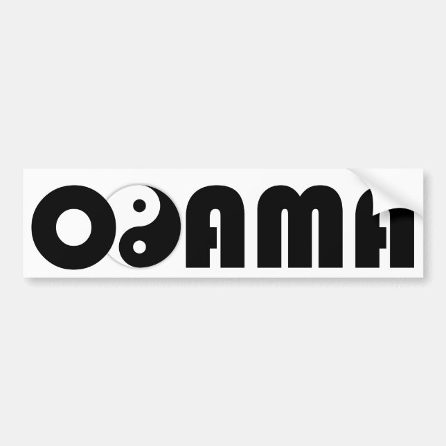 AUTOCOLLANT DE VOITURE OBAMA (Devant)