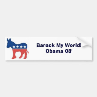 Autocollant De Voiture Obama 08'