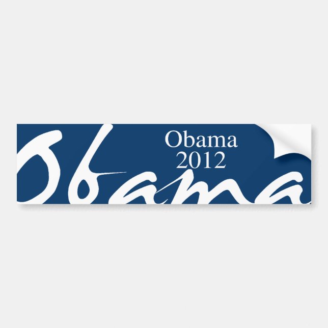 AUTOCOLLANT DE VOITURE OBAMA 2012 - (Devant)