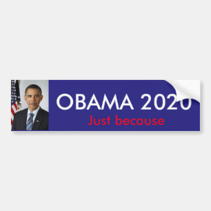 Autocollant De Voiture Obama 2020 juste puisque