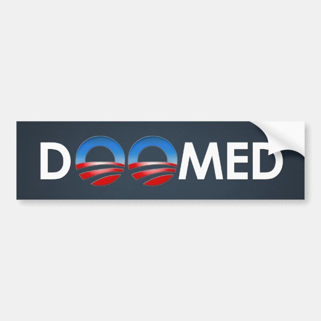 Autocollant De Voiture Obama a condamné (Devant)