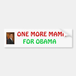 Autocollant De Voiture obama_barack, POUR OBAMA, UNE PLUS DE MAMAN