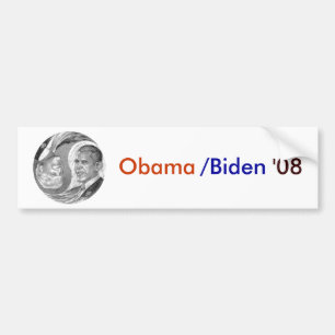 Autocollant De Voiture Obama /Biden '08