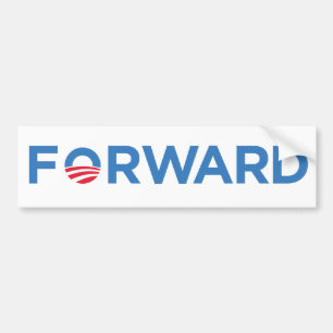 Autocollant De Voiture Obama/Biden expédient bleu-clair