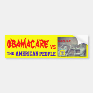 Autocollant De Voiture OBAMA CARE vs LES AMÉRICAINS