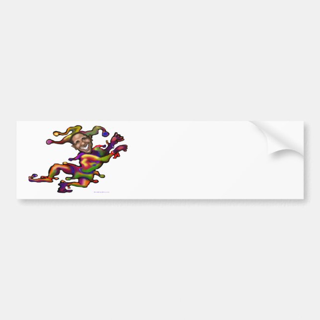 Autocollant De Voiture Obama Clown (Devant)