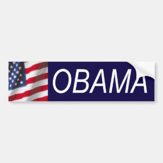 Autocollant De Voiture Obama, drapeau, adhésif pour pare-chocs -