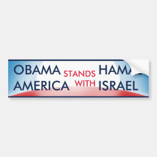 Autocollant De Voiture Obama Hamas v USA Israël