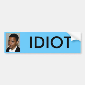 Autocollant De Voiture obama, IDIOT
