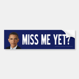 Autocollant De Voiture Obama : Mlle Me Yet ?