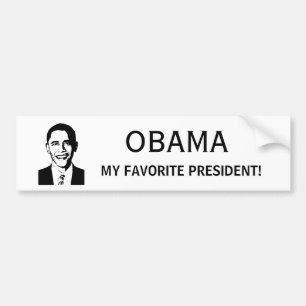 Autocollant De Voiture Obama - mon président favori