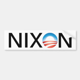 Autocollant De Voiture Obama=Nixon
