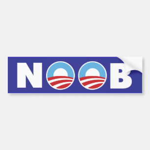 Autocollant De Voiture Obama Noob