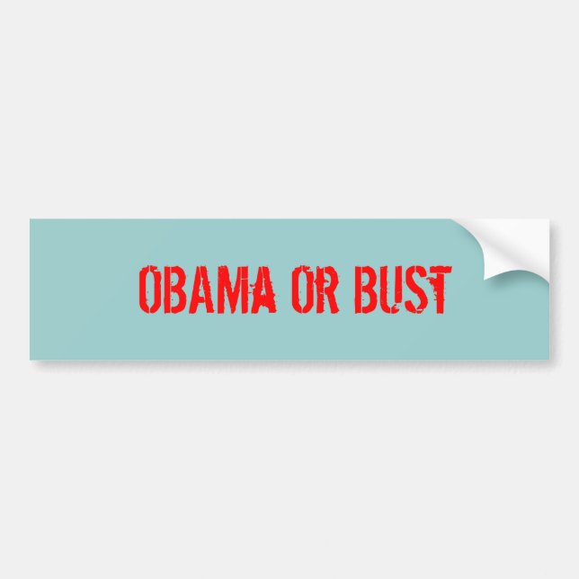 Autocollant De Voiture OBAMa ou buste - customisé (Devant)