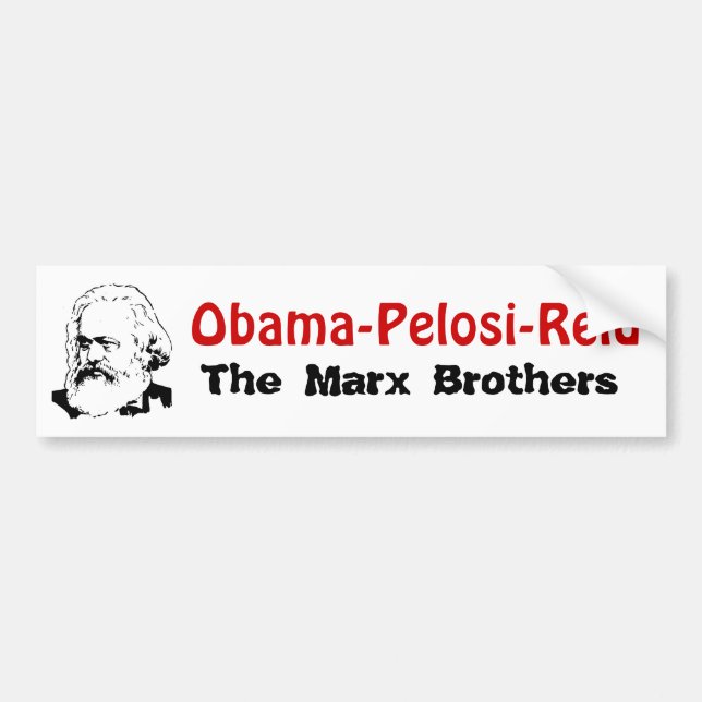 Autocollant De Voiture Obama-Pelosi-Reid - les frères de Marx (Devant)
