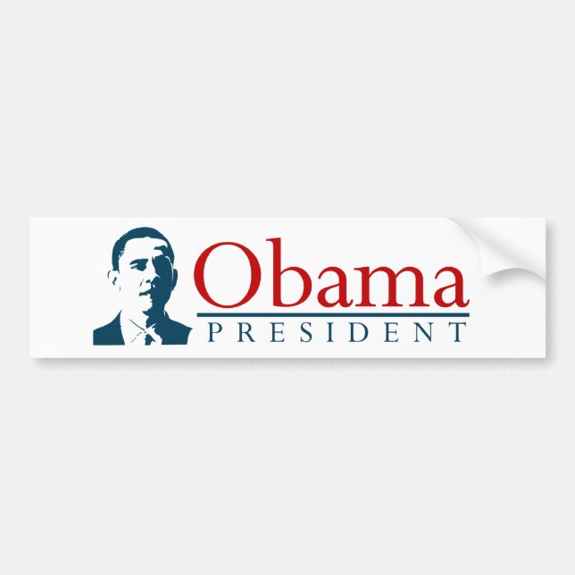 Autocollant De Voiture Obama pour le Président adhésif pour pare-chocs (Devant)