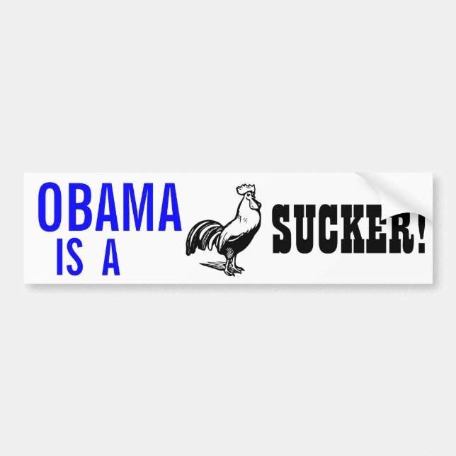 Autocollant De Voiture Obama suce ! ! (Devant)