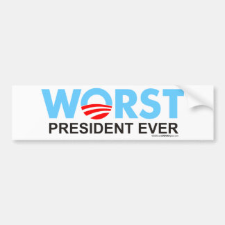 Autocollant De Voiture Obama WorstEver