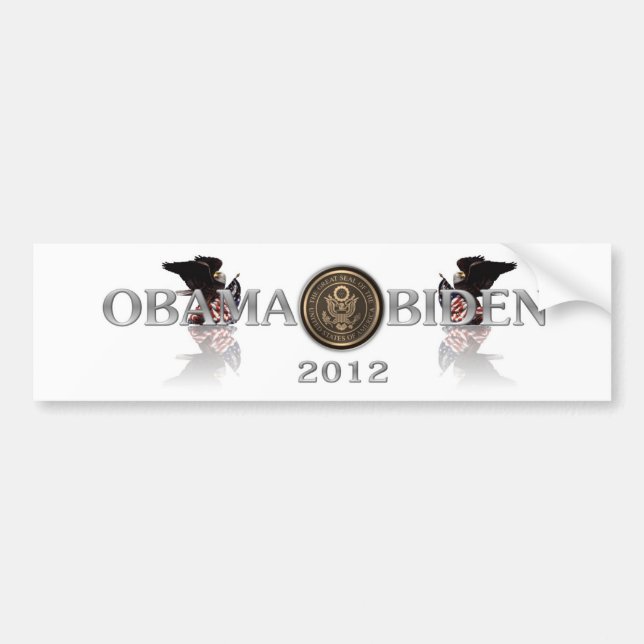 Autocollant De Voiture ObamaBiden2012bumpersticker (Devant)