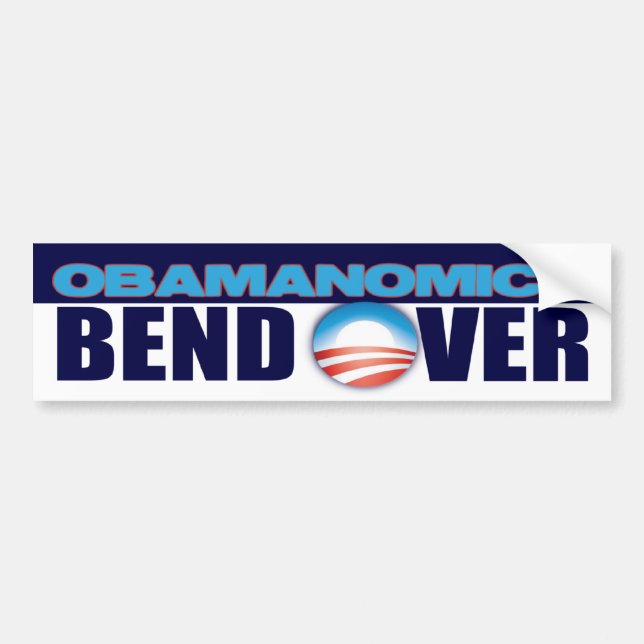 Autocollant De Voiture Obamanomics (Devant)