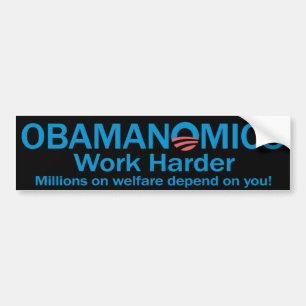 Autocollant De Voiture Obamanomics Bumpersticker