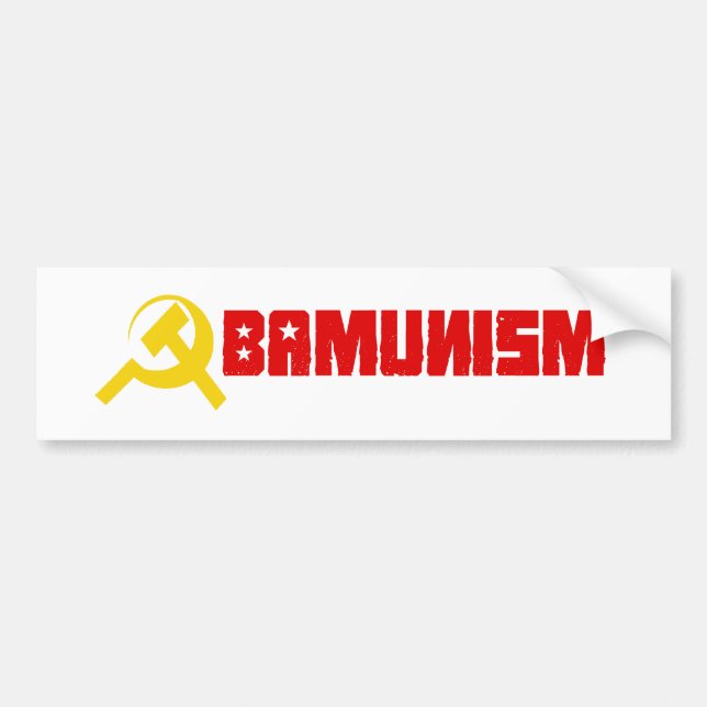 Autocollant De Voiture Obamunism Bumpersticker (Devant)