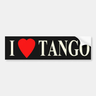 Autocollant De Voiture obscurité de tango de coeur du pare-chocs i