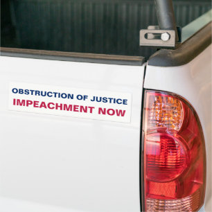 Autocollant De Voiture Obstruction à la justice L'impeachment résiste mai