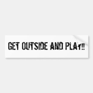 Autocollant De Voiture Obtenez extérieur et jeu ! !
