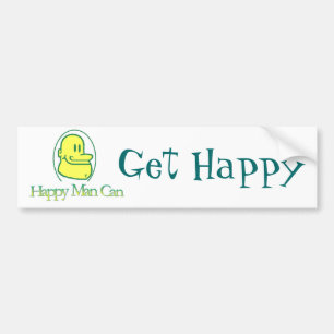 Autocollant De Voiture Obtenez l'adhésif pour pare-chocs heureux
