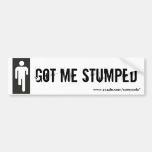 Autocollant De Voiture Obtenu me Stumped