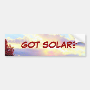Autocollant De Voiture OBTENU SOLAIRE ? bumpersticker