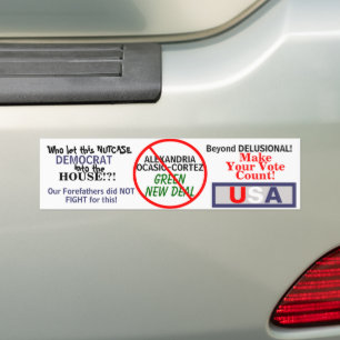 Autocollant De Voiture Ocasio-Cortez Green New Deal