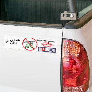 Autocollant De Voiture Ocasio-Cortez Green New Deal Democratique