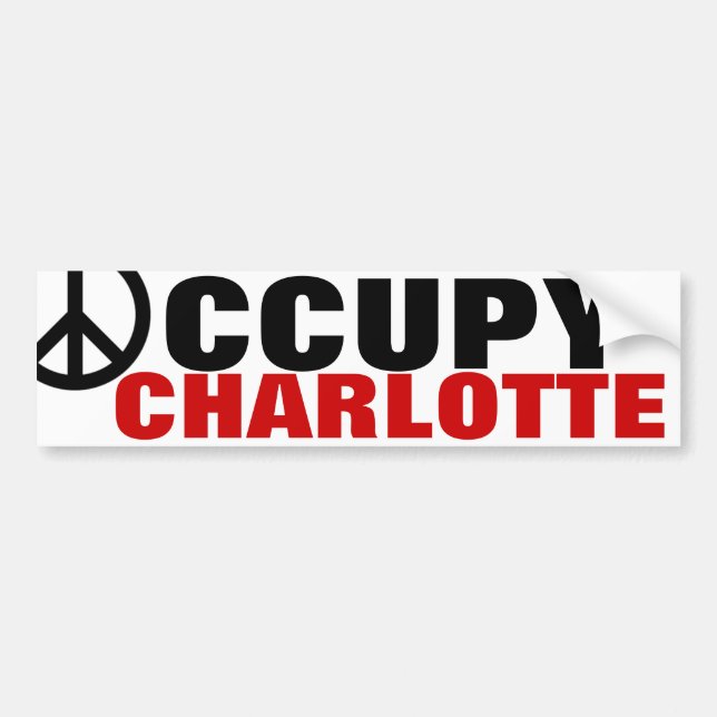 AUTOCOLLANT DE VOITURE OCCUPER CHARLOTTE (Devant)