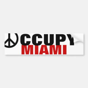 AUTOCOLLANT DE VOITURE OCCUPER MIAMI