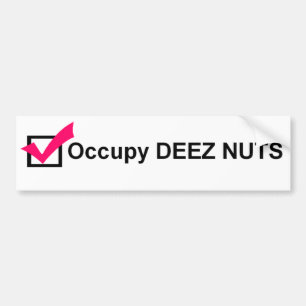 Autocollant De Voiture Occupez l'adhésif pour pare-chocs d'écrous de De