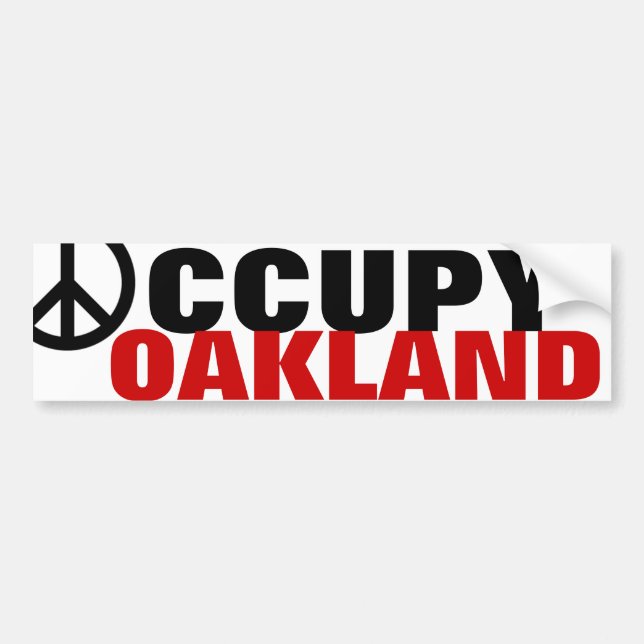 AUTOCOLLANT DE VOITURE OCCUPY OAKLAND (Devant)