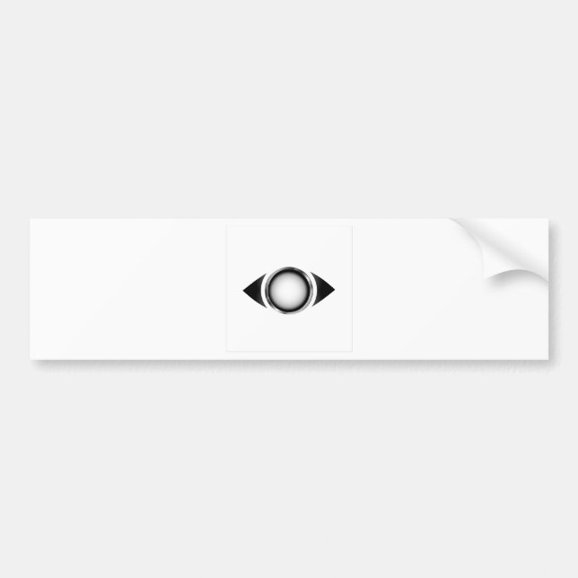 Autocollant De Voiture Oeil abstrait avec l'iris 3d (Devant)