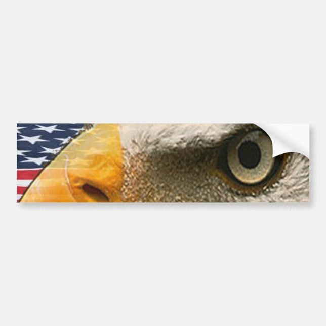 AUTOCOLLANT DE VOITURE OEIL D'EAGLE (AMÉRICAIN PATRIOTE DES ETATS-UNIS) (Devant)
