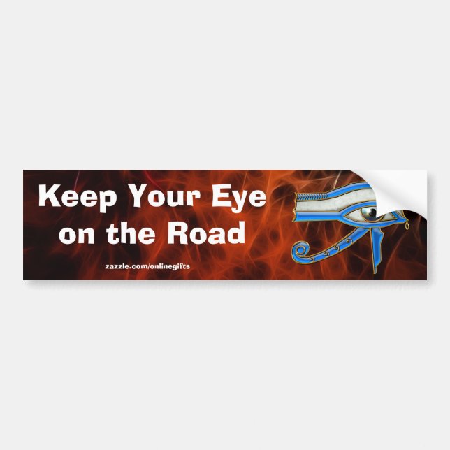 Autocollant De Voiture OEil égyptien de Horus Road Safety Bumper sticker (Devant)