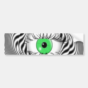 AUTOCOLLANT DE VOITURE OEIL HYPNOTIQUE - HYPNOTISEUR