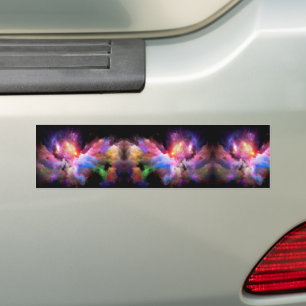 Autocollant De Voiture oeuvre d'art en nuage de SlipperyJoe abstraite vib