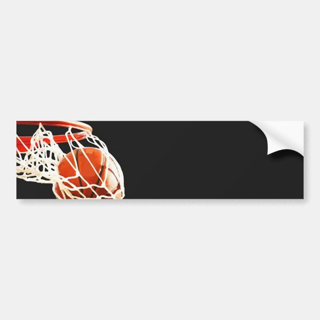 Autocollant De Voiture Oeuvre de basket-ball (Devant)