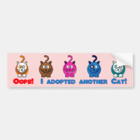 Oh là là ! ! J'ai adopté un autre chat ! Adhésif