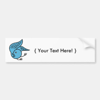 Autocollant De Voiture Oiseau bleu chanceux